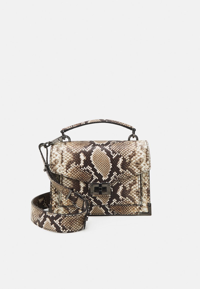 The Kooples EMILY SMALL PYTHON Umh ngetasche Black White schwarz The kooples emily small python umh ngetasche black white schwarz