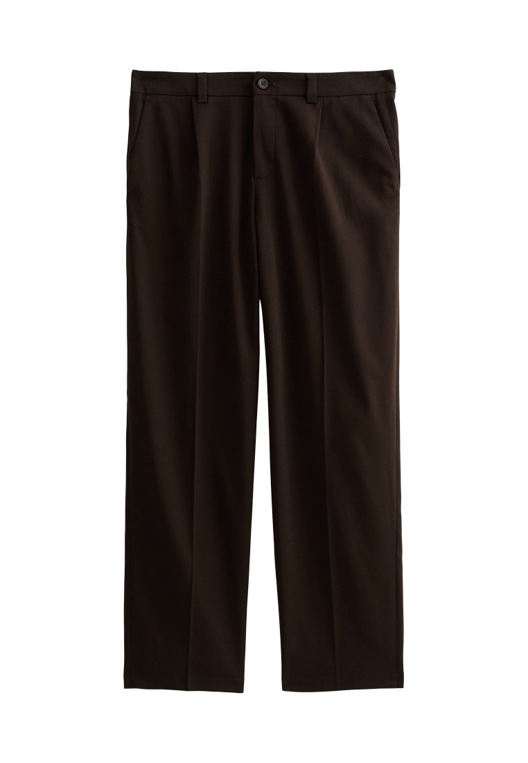 mother of bride casual dress Men's Twin Pleat Tailored Pants - Brown - W34