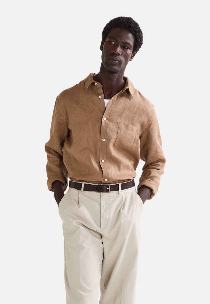 Monoprix MANCHES LONGUES Chemise boutis/marron clair