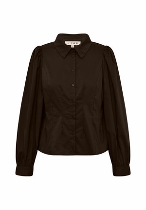 A-VIEW, MALIKA SHIRT - Πουκαμίσα με κουμπιά -  dark brown
