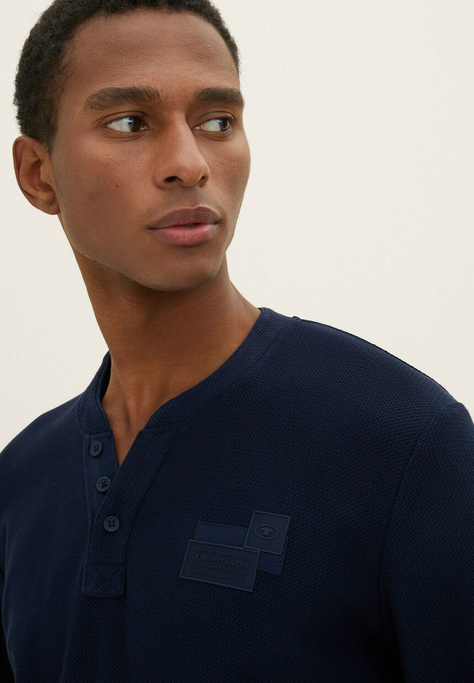 TOM TAILOR Herren Langarmshirt Mit Rollkragen – Basic Aus Nachhaltiger Baumwolle, Regular Fit