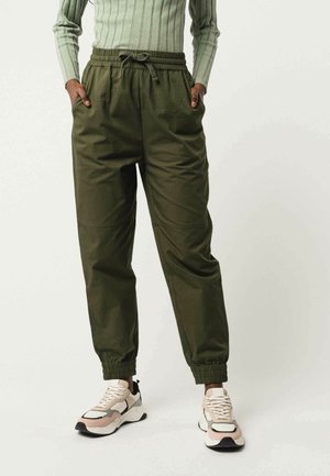 MIT ELASTISCHEM BUND ARITE - Pantalon de survêtement - dark olive