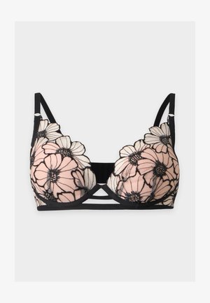 Chantelle, LUSH PLUNGE - Σουτιέν με μπανέλα - black/soft pink