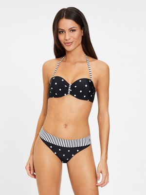 WIRE BAND AUDREY  - Top de bikini - schwarz-weiß