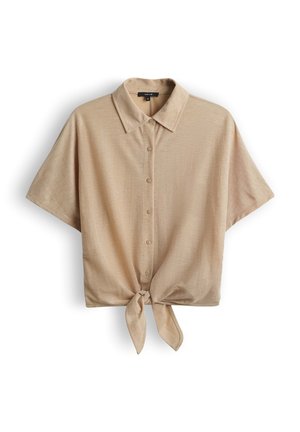 OPUS, BOXY KNOT DETAIL - Overhemdblouse - golden beige