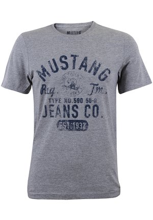 BASIC PRINT - T-Shirt print - mid grey melange