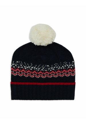 UNISEX WITH CUFF AND DECORATIVE CHRISTMAS MOTIF - Beanie - oltremare