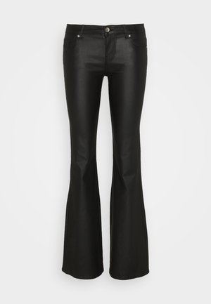 ONLY ONLTIGER LOW WAISTED FLARED - Stoffhose - black