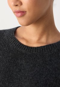 Marc O'Polo LONGSLEEVE ROUNDNECK - Strickpullover - deep grey melange