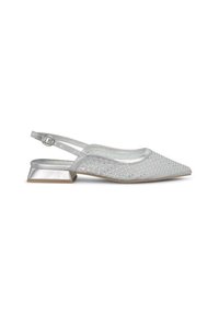 Slingback ballerina´s - plateado