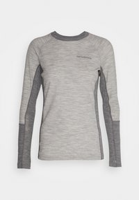 T-shirts extensibles basiques, manches longues - noir + noir