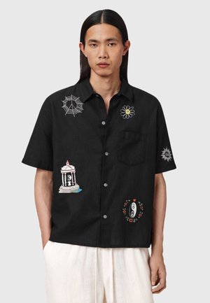 AllSaints KARLTON - Πουκάμισο - jet black