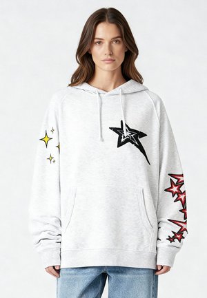 Sweat à capuche - mottled grey