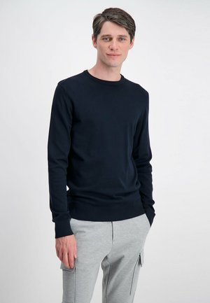 ROUND NECK - Strickpullover - navy