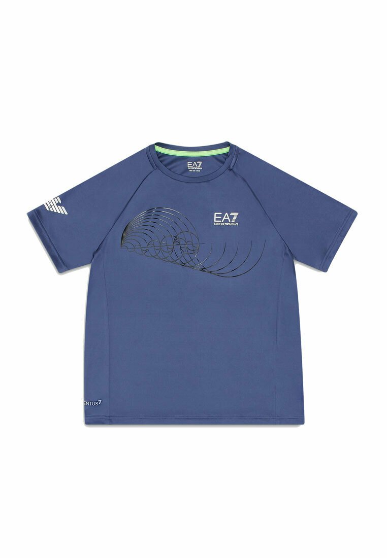 EA7 Emporio Armani T-shirt print blauw EA7 Emporio Armani T-shirt print blauw