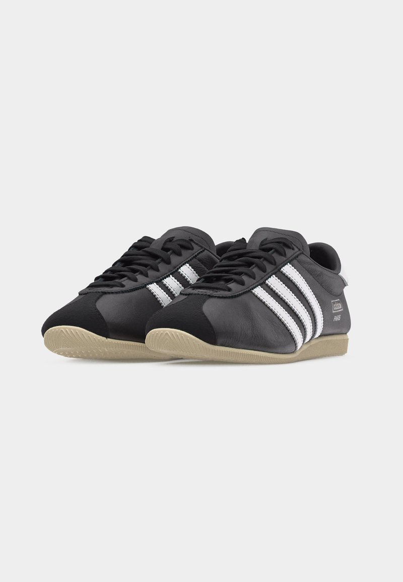 adidas Originals PARIS - Tenisky - core black/silver-coloured metallic/cream white