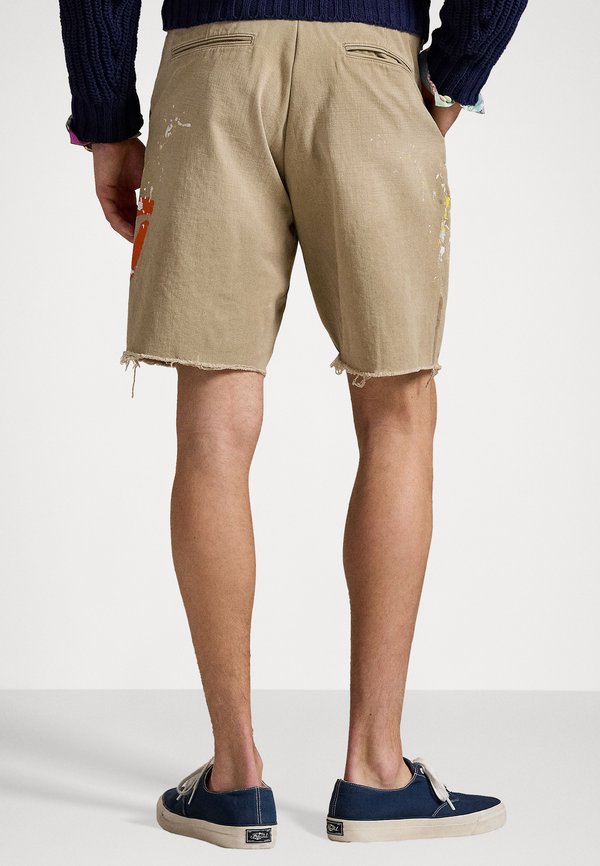 RUSTIC TWILL FLAT FRONT SHORT - Shorts - khaki hill3