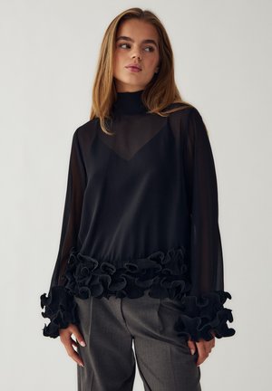 Noella, N-LATANIETTA BLOUSE - Blouse - black