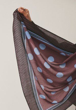 Next LIGHTWEIGHT - Huivi - chocolate brown polka dot