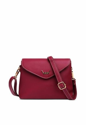 BYRSA MINI - Taška s příčným popruhem - wine red