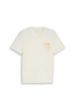 TOM TAILOR DENIM, TOM TAILOR DENIM T-SHIRT T-SHIRT MIT PRINT - T-Shirt print - wool white