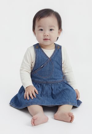 OshKosh DRESS SET - Τζιν φόρεμα - blue denim/white