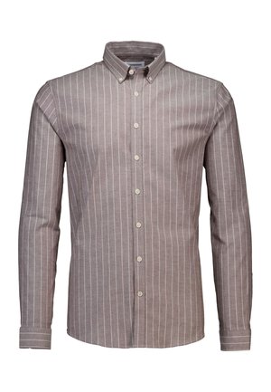 Lindbergh, STRIPED SUPERFLEX OXFORD L/S - Overhemd - burgundy