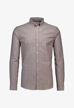 Lindbergh, STRIPED SUPERFLEX OXFORD L/S - Overhemd - burgundy
