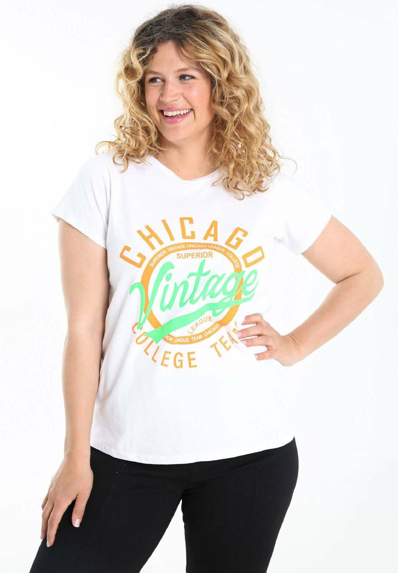 Paprika CHICAGO Print Tshirt white Zalando.de