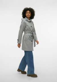 Vero Moda VS VINCE CHELSEA EXC - Trenčkot - light grey melange