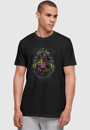 HARRY POTTER - NEON HOGWARTS CREST - Print T-shirt - schwarz