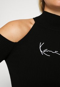 Karl Kani SMALL SIGNATURE CUTOUT TURTLE NECK - Langarmshirt - black