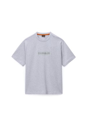 S-BOX LOGO SS - T-shirt print - light grey melange