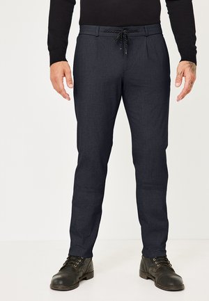 DIGBY SLIM FIT JOGG MIT ELASTISCHEM DEHNBUND UND KORDEL - Stoffhose - navy