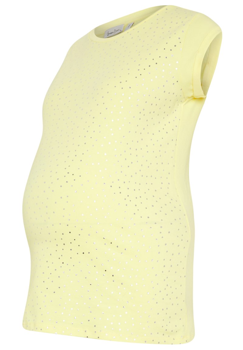 Queen Mum T-shirt print geel Queen Mum T-shirt print geel