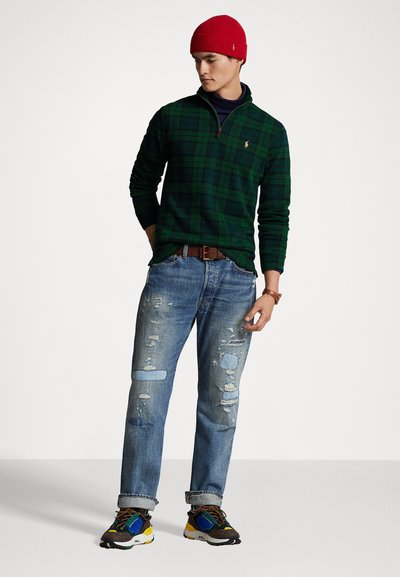 Polo Ralph Lauren PLAID ESTATE RIB PULLOVER - Mikina - blackwatch