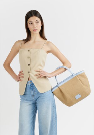 Miriade, SHOPPING FLEUR .. - Borsa a mano - azzurro