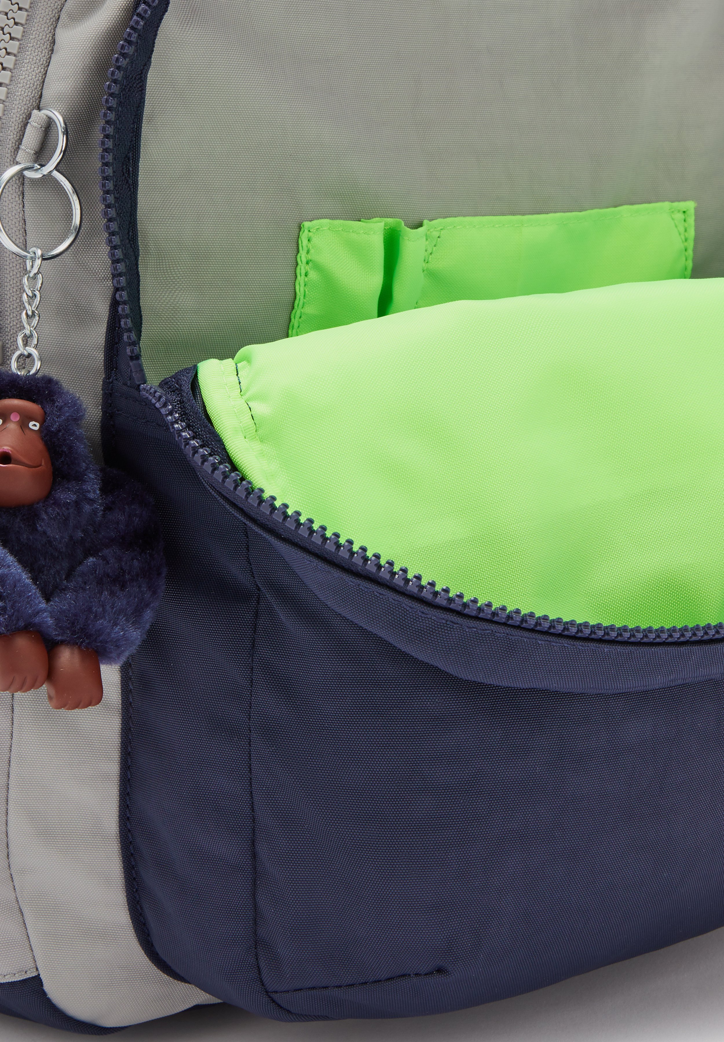 Kipling BACK TO SCHOOL SEOUL - Schooltas - playful grey/lichtgrijs - Zalando .nl
