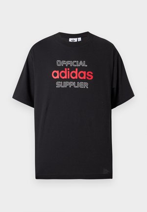 TYPOGRAPHY TEE UNISEX - Trükipildiga T-särk - black