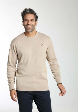 COL ROND EN  MILANO - Pullover - beige