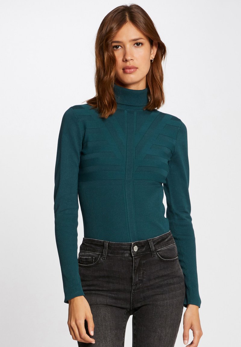 Morgan - Jumper - dark green, Enlarge