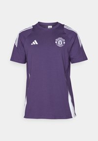 MANCHESTER UNITED 25/26 TIRO COTTON TEE - Club wear - aurora plum/white