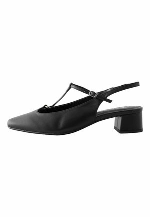 REGULAR FIT - FOREVER COMFORT®  BLOCK HEELS   - Baletkurpes ar siksniņu ap potīti - black