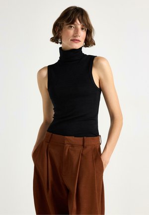 SLEEVELESS TURTLENECK - Top - black