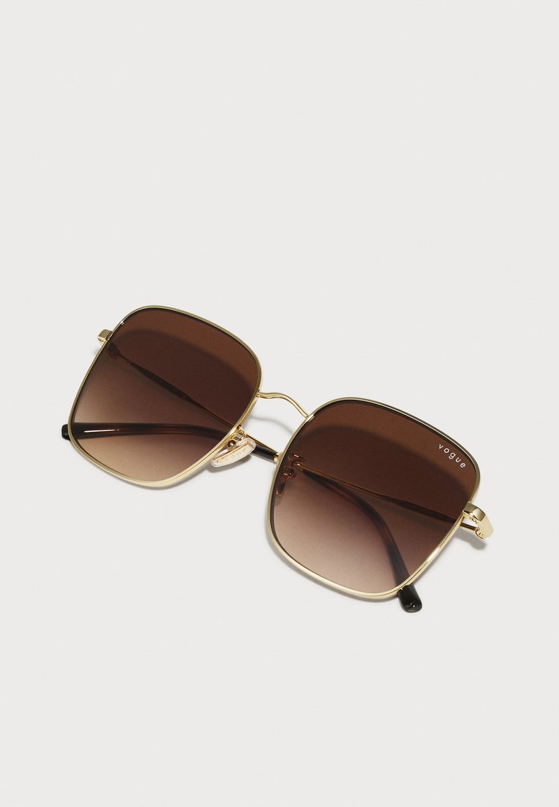 Occhiali Da Sole Aviator Donna FJNY &ndash; Lenti Marroni UV400 Metal Oro