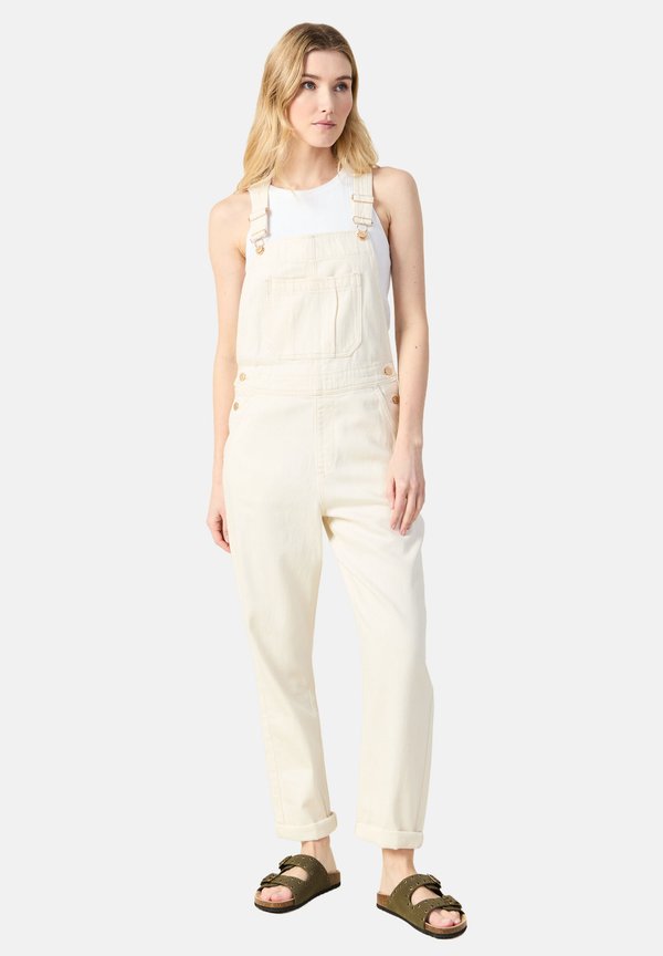 Latzhose - denim blanc