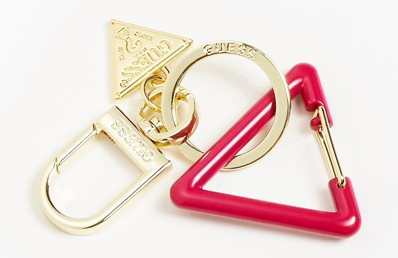 Damen Geldbörsen | Guess LOGO-DREIECK Schlüsselanhänger fuchsia/neonpink - SY88905 Damen Geldbörsen | Guess LOGO-DREIECK Schlüsselanhänger fuchsia/neonpink - SY88905