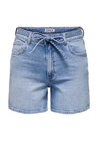 ONLGIANNA BELTED - Denimshorts - hellblau