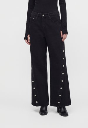 2nd Day, Дънки с широк крачол - black denim