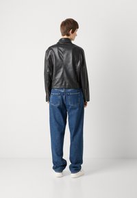 Calvin Klein Jeans MOTO JACKET BELT - Veste en similicuir - black beauty